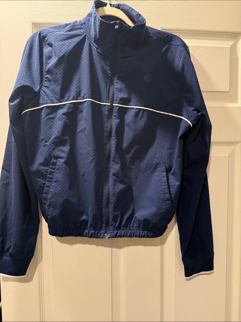 lululemon athletica Navy Blue Full-Zip Windbreaker Jacket